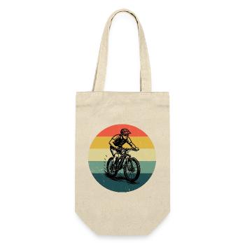 Motif de VTT minimaliste - Sac à bouteille - nature - Devant