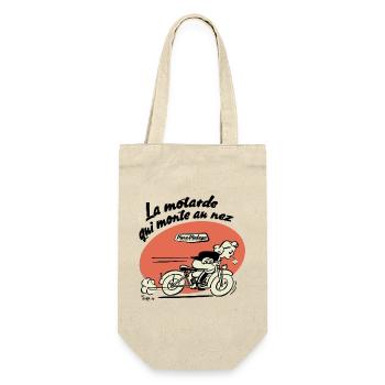 The biker who goes up to the nose - Gift Bag for Bottles - nature - Front
