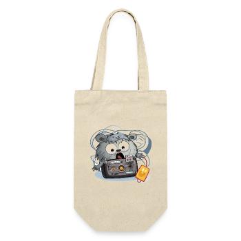 Kamera Panda Chaos - Geschenkbeutel für Flaschen - Natur - Vorne