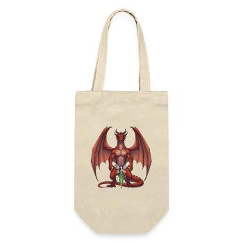 Dragon Pourpre et Fée de la Forêt - Sac à bouteille - nature - Devant