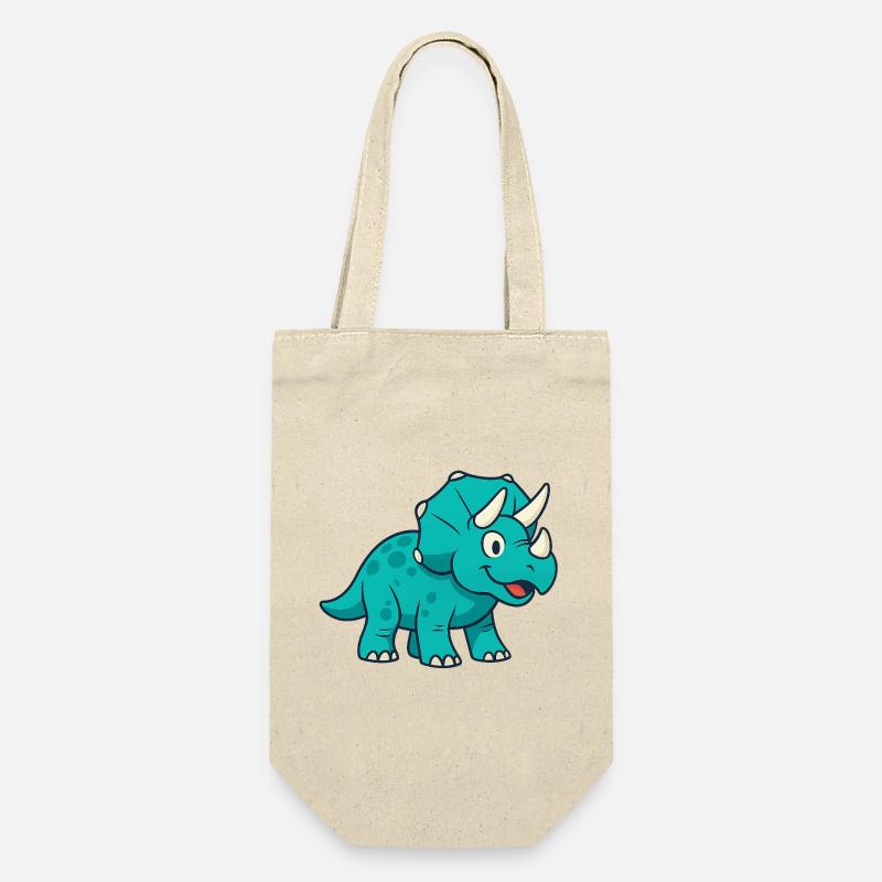 Le joyeux Dino Triceratops - Sac à bouteille - nature