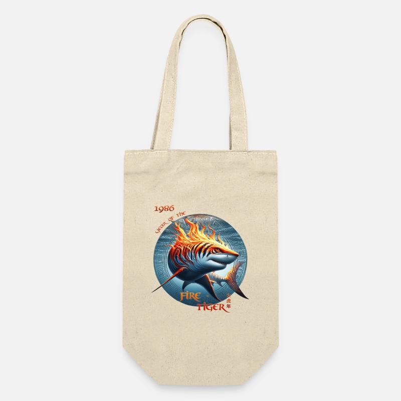 Fire Tiger 1986 – The Burning Tiger Shark - Gift Bag for Bottles - nature