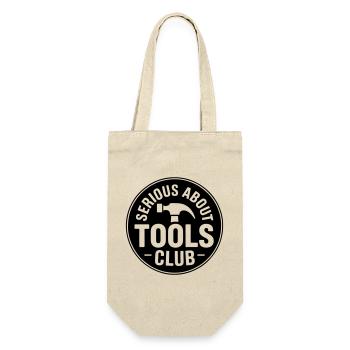 Serious about tools club - Gift Bag for Bottles - nature - Front