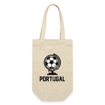 Portugal Fußball - Geschenkbeutel für Flaschen - Natur - Vorne