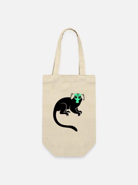 Tamarin Monkey Protest Gas Mask - Geschenkbeutel für Flaschen - Natur