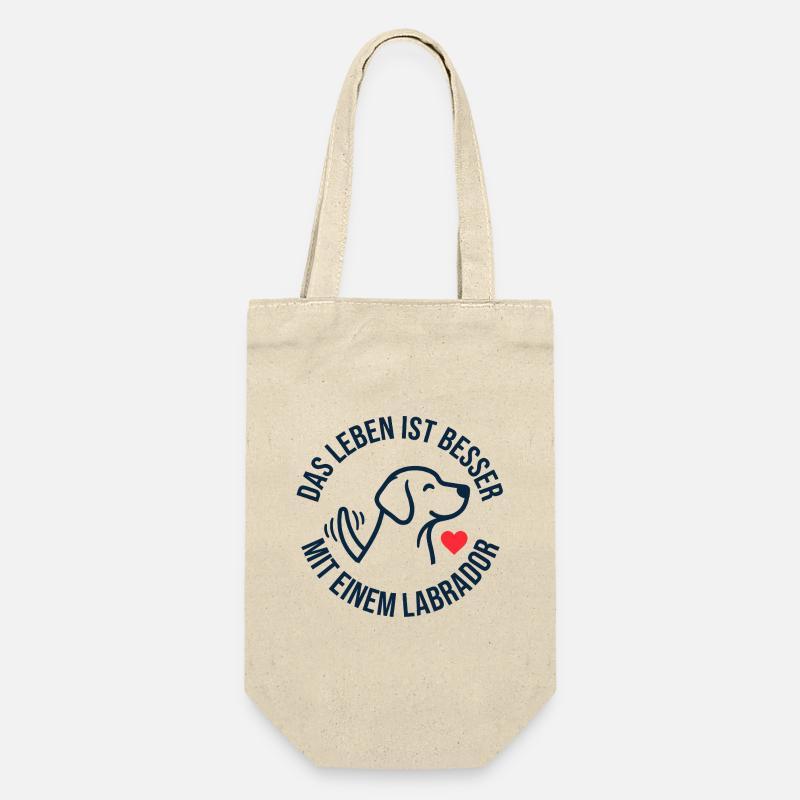 Life is better with a Labrador - Gift Bag for Bottles - nature