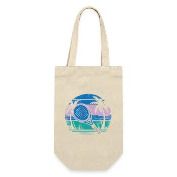 Pádel Vintage - Gift Bag for Bottles - nature - Front
