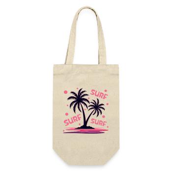 Surfing Palm Trees - Gift Bag for Bottles - nature - Front