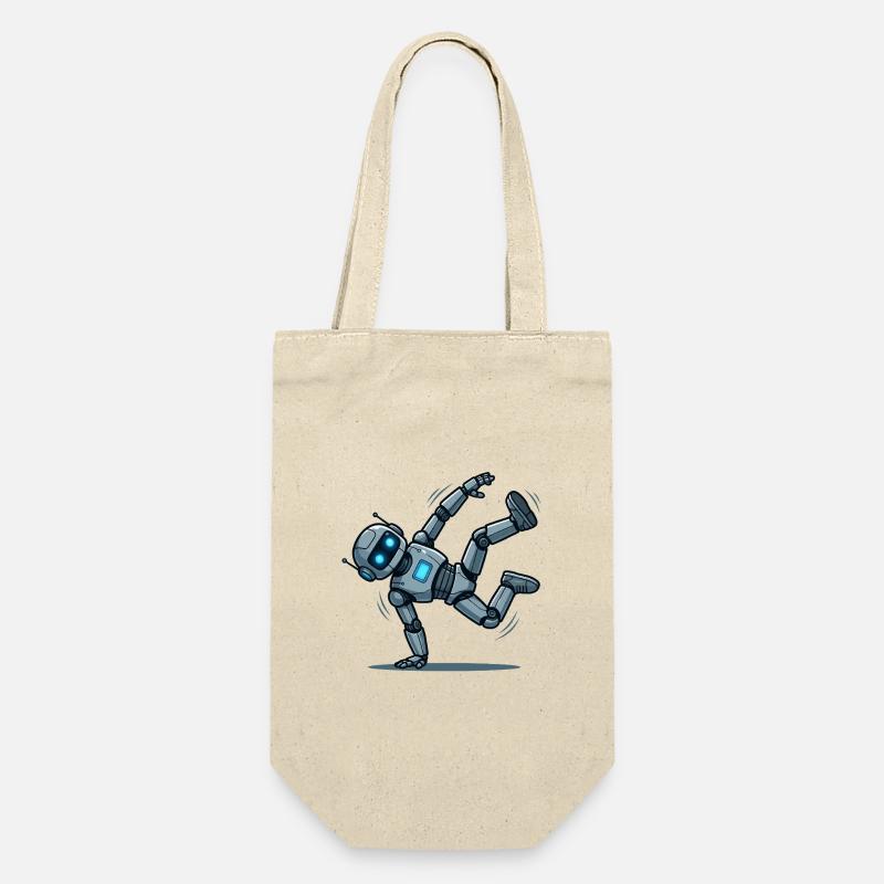 3 Le Robot Danseur Breakdance - Sac à bouteille - nature