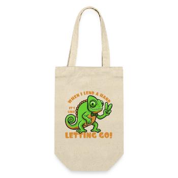 When I lend a hand its like two letting go! - Gift Bag for Bottles - nature - Front