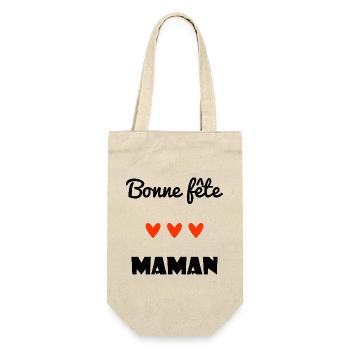 HAPPY BIRTHDAY. HAPPY MOTHER'S DAY. MAMMA. MOTHER'S DAY - Gift Bag for Bottles - nature - Front