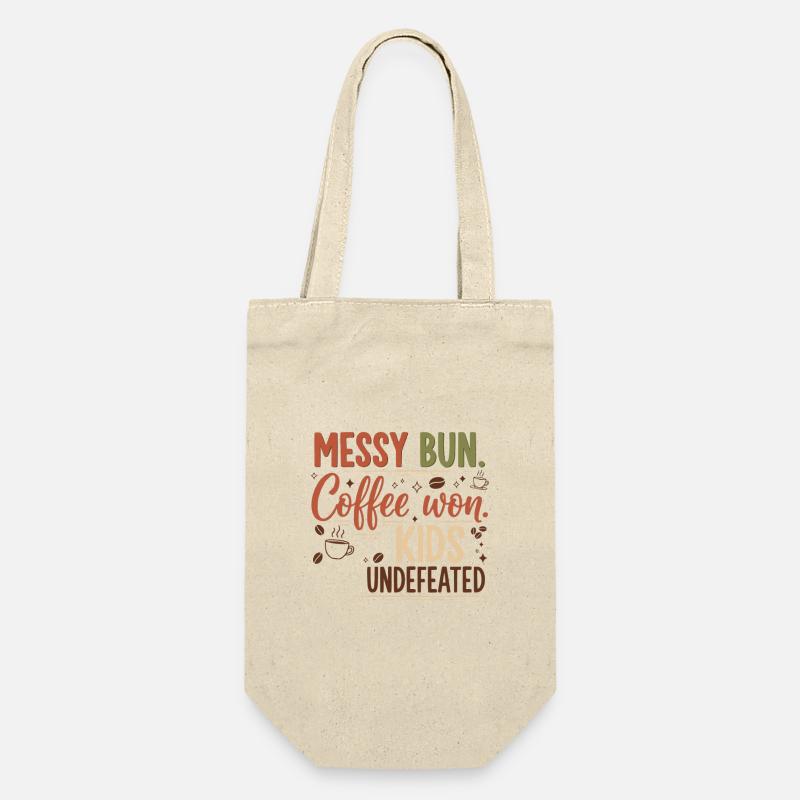 Messy Bun, Coffee Won - Gift Bag for Bottles - nature
