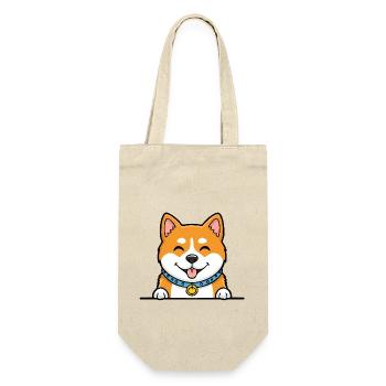 Akita Inu (portrait/comic) - Gift Bag for Bottles - nature - Front