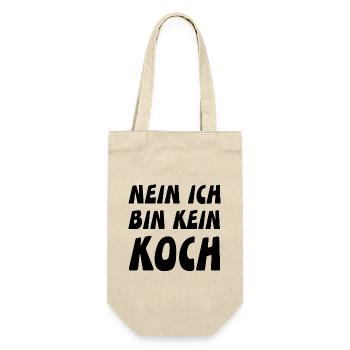 Koch - Geschenkbeutel für Flaschen - Natur - Vorne