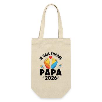 cadeau Encore Papa cette Année - Sac à bouteille - nature - Devant