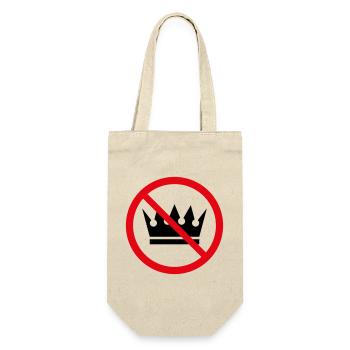 No Kings! (Protest Sign / POS 2C) - Gift Bag for Bottles - nature - Front
