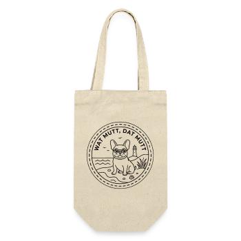 Wat mutt dat mutt French Bulldog by the Sea - Gift Bag for Bottles - nature - Front