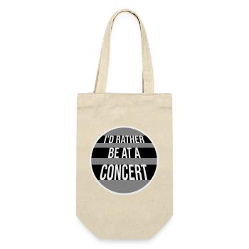 I'd Rather Be At A Concert Lustig Musik Konzert - Gift Bag for Bottles - nature - Front