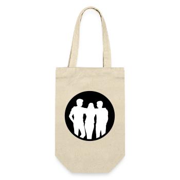 People Group Silhouette Friends Team Together - Gift Bag for Bottles - nature - Front