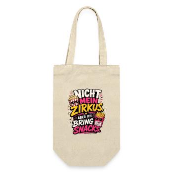 Nicht mein Zirkus - Geschenkbeutel für Flaschen - Natur - Vorne