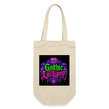 Gothic Halloween Neon Heart - Gift Bag for Bottles - nature - Front