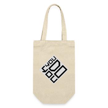 You Do You Funny Self-Confidence Freedom Logo - Gift Bag for Bottles - nature - Front