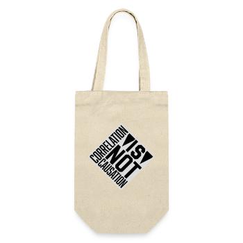 Correlation Is Not Causation Nerd Science - Gift Bag for Bottles - nature - Front