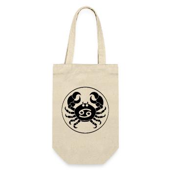 Cancer Star Sign (Black) - Gift Bag for Bottles - nature - Front