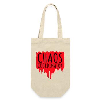 Coordinateur du Chaos Titre drôle Parents Teacher Logo - Sac à bouteille - nature - Devant