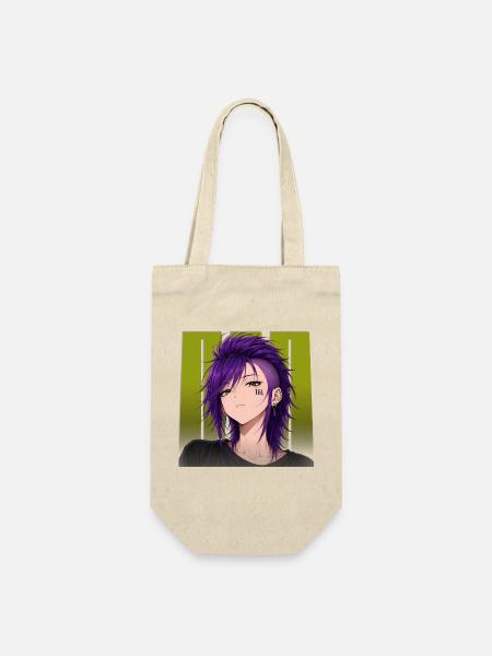 161 Anime Punk Girl – Antifaschista Streetwear - Geschenkbeutel für Flaschen - Natur