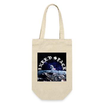 Astronaut on Moon Arc Cosmic Text - Gift Bag for Bottles - nature - Front