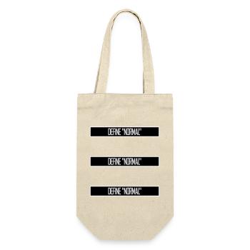Define Normal Lustig Sarkastisch Definition Grafik - Geschenkbeutel für Flaschen - Natur - Vorne