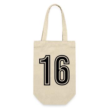 Symbole numérique 16 - Sac à bouteille - nature - Devant