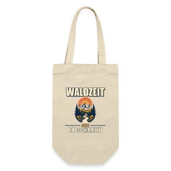 Waldzeit Naturpause - Geschenkbeutel für Flaschen - Natur - Vorne