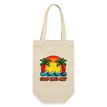 Vibes Palm Sunset - Gift Bag for Bottles - nature - Front