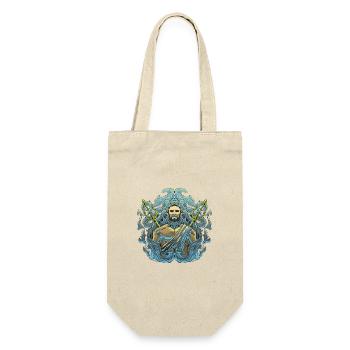 Poseidon Sea God Trident Design - Gift Bag for Bottles - nature - Front