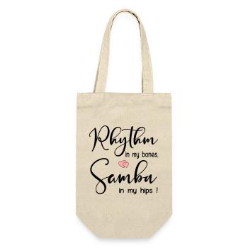 Samba Rhythm Dancing - Gift Bag for Bottles - nature - Front