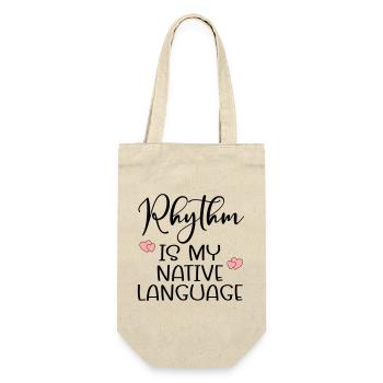 Rhythm Dance Language - Gift Bag for Bottles - nature - Front