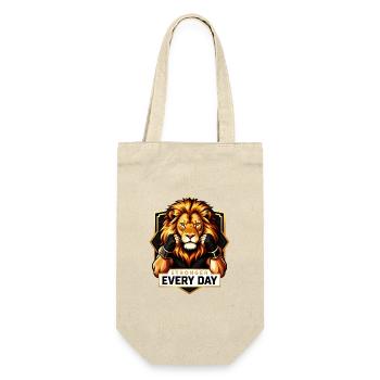 Puissance du Lion : Plus forte chaque jour - Sac à bouteille - nature - Devant