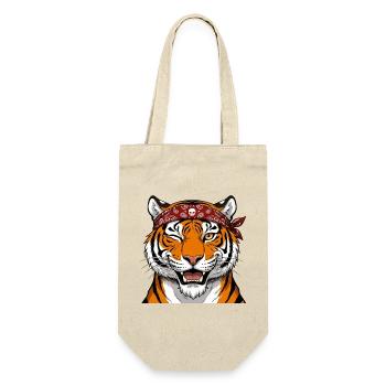 Fashionable tiger. - Gift Bag for Bottles - nature - Front