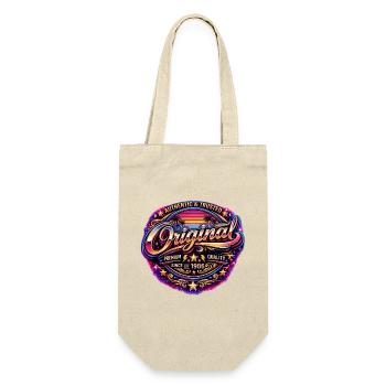 Insigne rétro Neon Synthwave des années 1980 Original 1986 - Sac à bouteille - nature - Devant