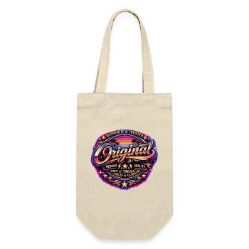 Insigne rétro des années 1980 Neon Synthwave Original 1984 - Sac à bouteille - nature - Devant