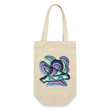 Colour Swirls Abstract Waves - Gift Bag for Bottles - nature - Front