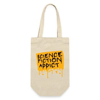 Science Fiction Addict Sci Fi Lover Quote Text - Gift Bag for Bottles - nature - Front