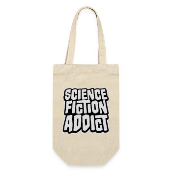 Science Fiction Addict Sci Fi Liebhaber Zitat Text - Geschenkbeutel für Flaschen - Natur - Vorne