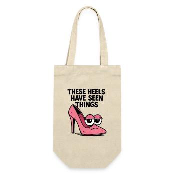 Ces talons ont vu des choses | Talons hauts comiques - Sac à bouteille - nature - Devant