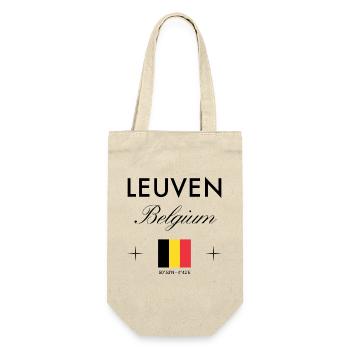Leuven Belgien Koordinaten Reise Souvenir - Geschenkbeutel für Flaschen - Natur - Vorne