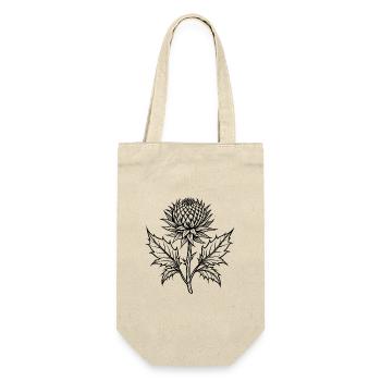 Fleur de chardon - Sac à bouteille - nature - Devant