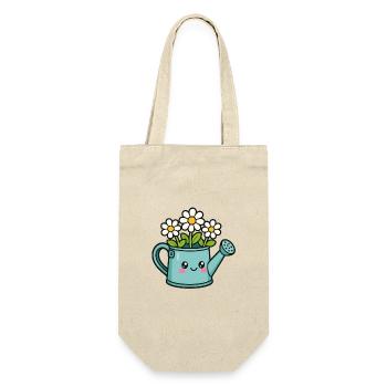 Dessin animé de canne d’arrosage fleuri - Sac à bouteille - nature - Devant