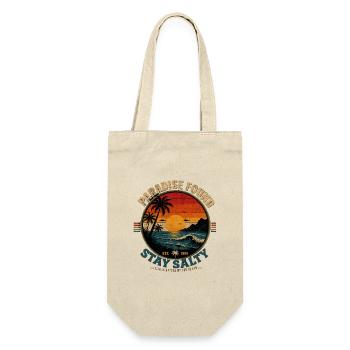 Stay Salty - Paradise Found Retro - Geschenkbeutel für Flaschen - Natur - Vorne